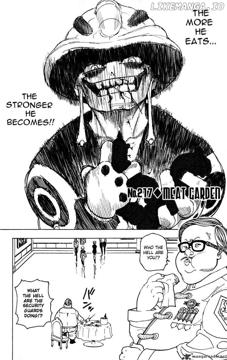 Hunter x Hunter, Chapter 217 image 02